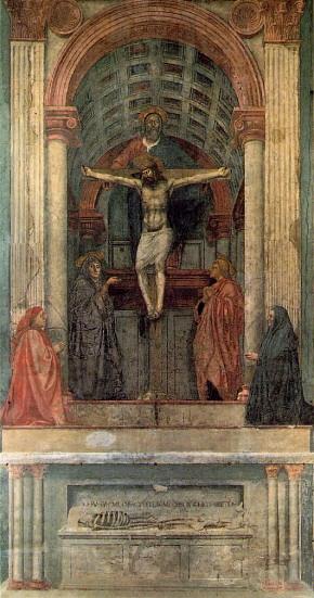 Trójca Święta, Tommaso di Ser Giovanni di Simone (Masaccio), 1425-1428, Santa Maria Novella we Florencji