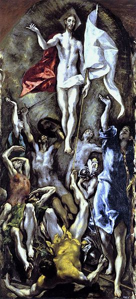 El Greco - Dominikos Theotokopulos (1541-1614). Zmartwychwstanie Chrystusa. 1596–1600